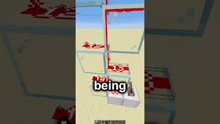 Sending Redstone Signals Up Walls With Glass #minecraftshorts #shorts #minecraft