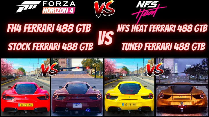 Forza Horizon 4 VS NFS Heat | Ferrari 488 GTB | Top Speed, Acceleration, Sound | Comparison Gameplay
