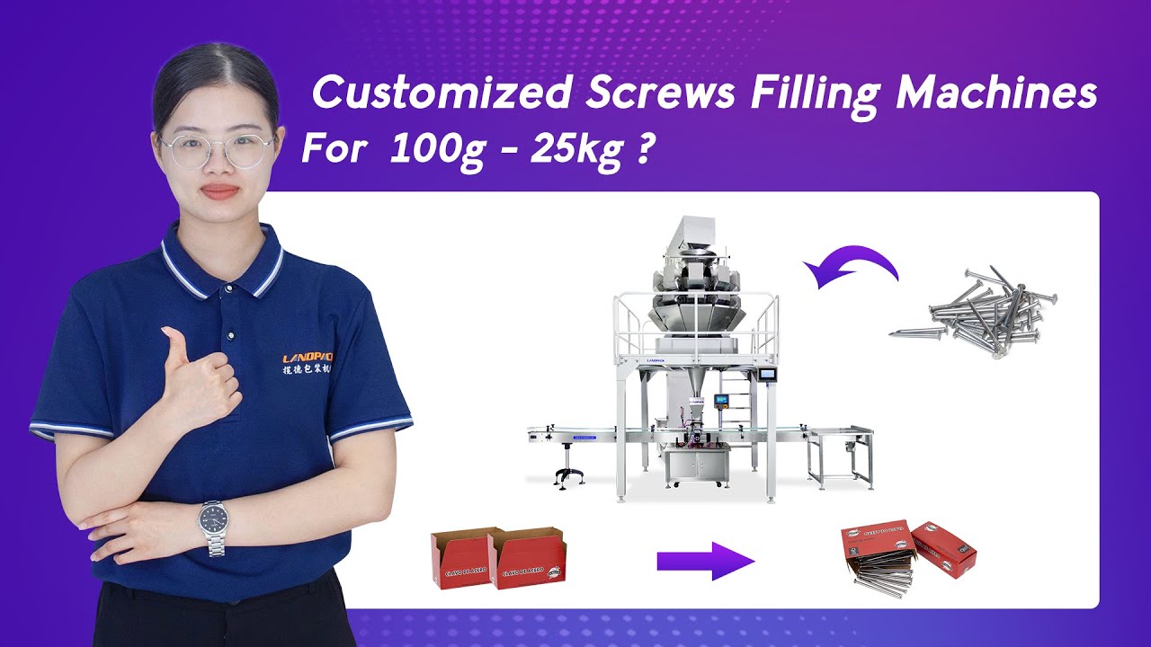 100g-25kg fastener packing machine for hardware, screw, bolt, nut, rivet, etc.