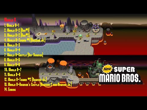 New Super Mario Bros (DS|High Res) (100%) (8/8) / World 8 & 100