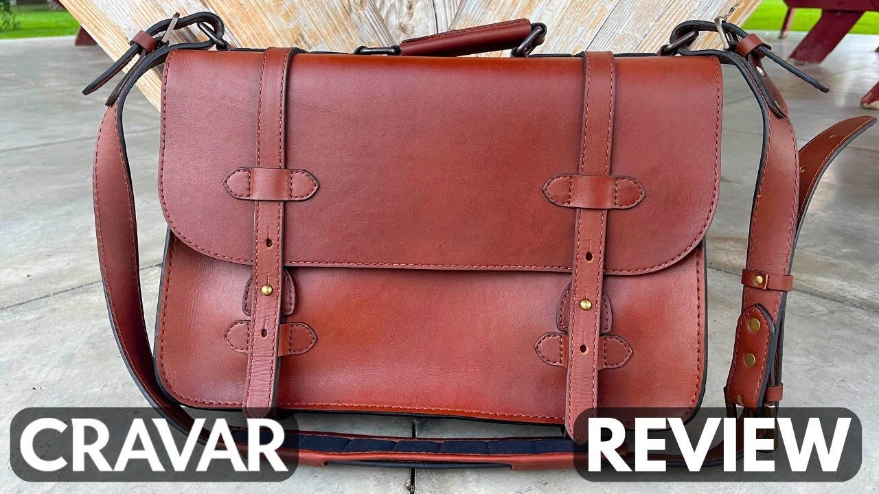 Cravar Alpha 15 - Super Clean, Tough and Capable Leather Briefcase