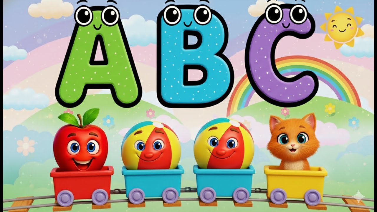 🔴 LIVE 🚉🚂🌈 | ABC Train Fun Song | A for Apple 🍎 | Fun ABC Learning for ...