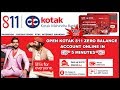 How to open Kotak 811 Zero Balance Account | Kotak Mahindra Bank | 2018