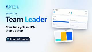 How to use TPA as a Team Leader · 3-minute tutorial