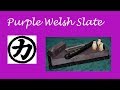 Purple Welsh Slate Straight Razor Hone