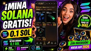 💰 ¡NUEVO JUEGO para MINAR SOLANA GRATIS! 🚀 GANA SOLANA TODOS LOS DÍAS 🎮