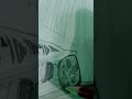 Drawing lamborghini with just a pencil ✏️ #music #art #drawing #lamborghini