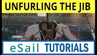 eSail Sailing Simulator - Unfurling the jib or genoa