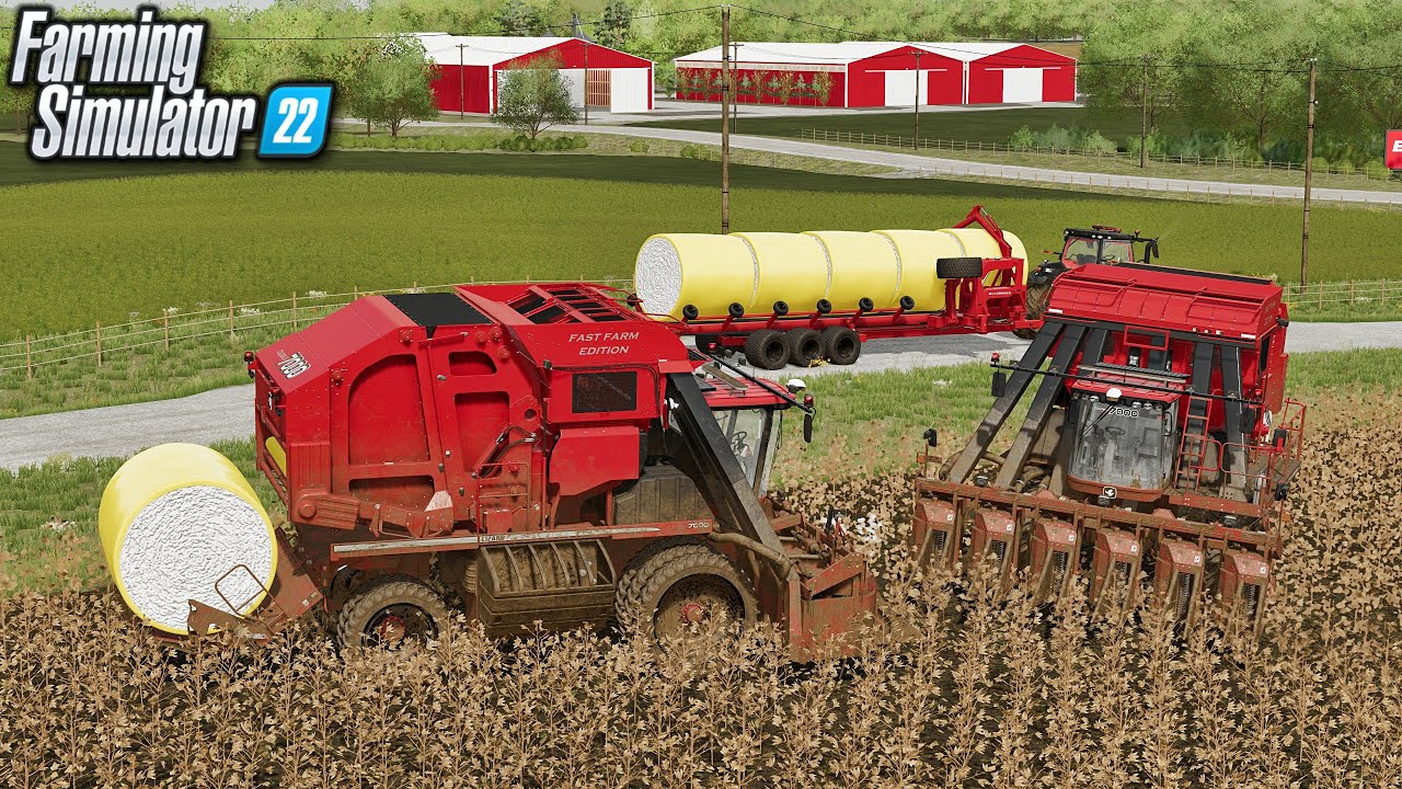 Massive Cotton Harvest feat. Colossus 7000! Farming Simulator 22