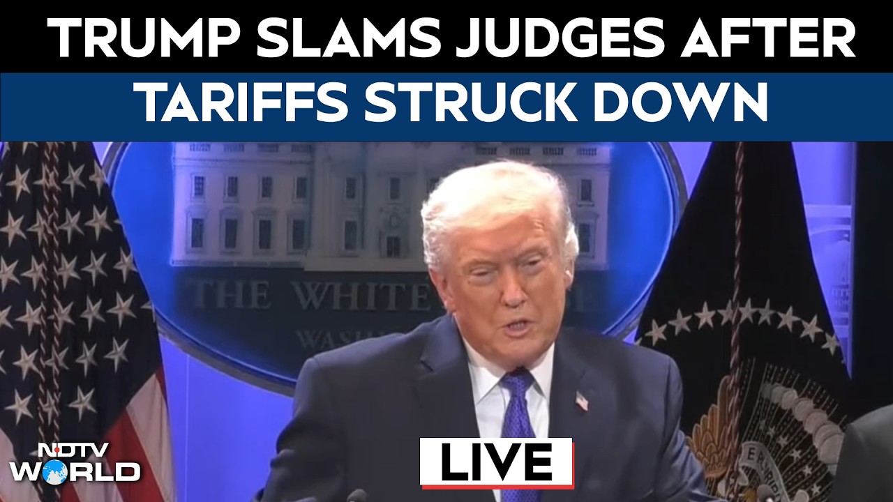 Donald Trump LIVE | Trump Tariffs | Trump Slams Judges | Trump Tariffs Struck Down