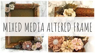 MIXED MEDIA PROCESS | (Real Time) | Altered Frame | Thompson's Craft Supplies DT