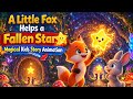 A Little Fox Helps a Fallen Star ⭐ | Magical Kids Story Animation #storytelling 