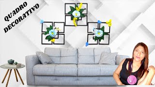 QUADRO DECORATIVO (Com palitos de sorvete)