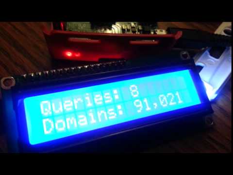 Pihole 16x2 lcd python api