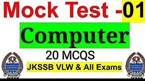 Computer Mock Test 01 || 20 MCQS for VLW Exam #vlw #faa #mock #mocktest