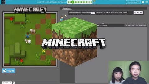 How to Code MINECRAFT in Code.org: Looking Ahead with Minecraft Course C Lesson 12 Puzzle 1-3