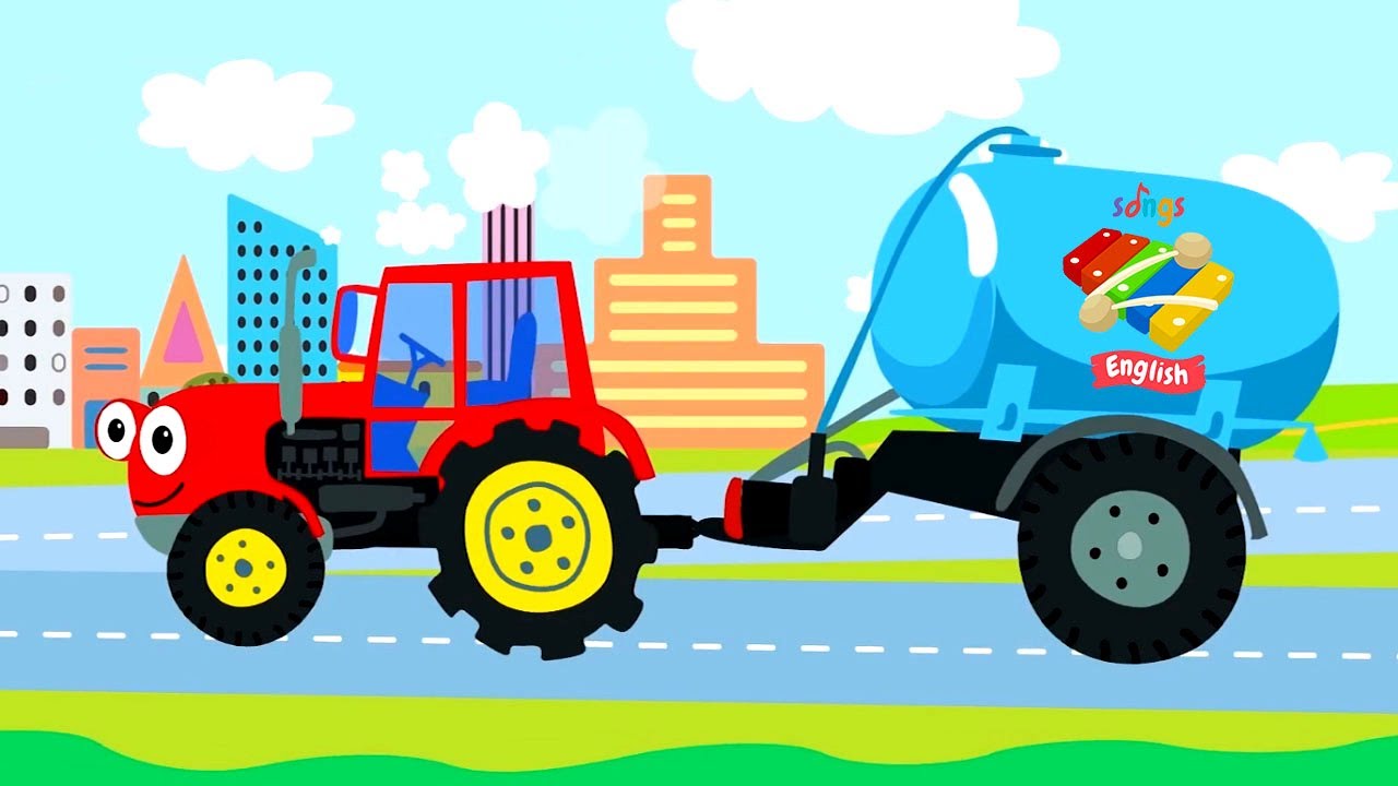 Tractor works the fields Meow meow Kitty Songs for child YouTube