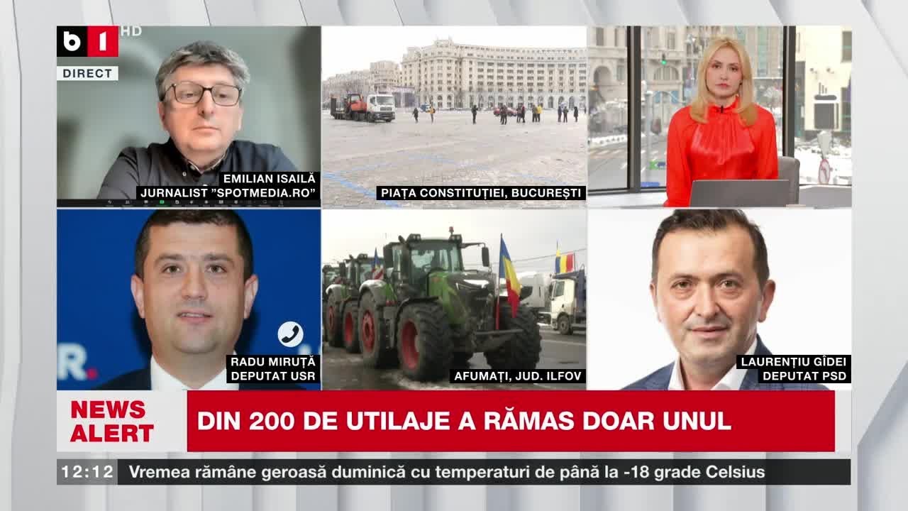 PROTESTATARII NU SE GRĂBESC SĂ VINĂ LA MITING_Știri B1TV_21 ian. 2024