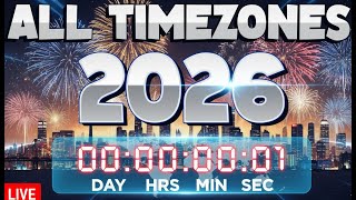 🔴LIVE! NEW YEAR COUNTDOWN 2026 IN ALL TIMEZONES!  LAST HOURS REMAINING! Wealth