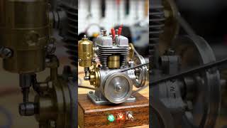 #single-cylinder internal combustion engine on a polished wooden#shortvideo