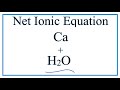 Calcium Hydroxide and Ionic Equations