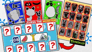 [stickerbook ] Making Zoonomaly Sticker- Guess the monster by Emoji 주노말리 동물원 스티커북