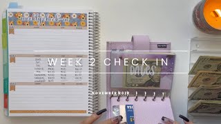 Week 2 Check In | November 2022 Budget | Inconsistent Income | College Student | 23 Year Old