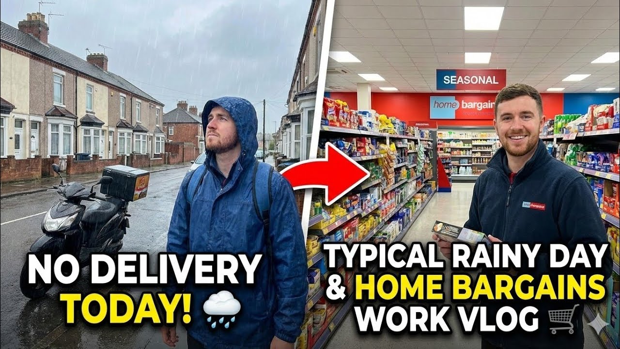 No🚫 Delivery Today! A Typical Rainy 🌧️Day in the UK & Home Bargains Work 👷