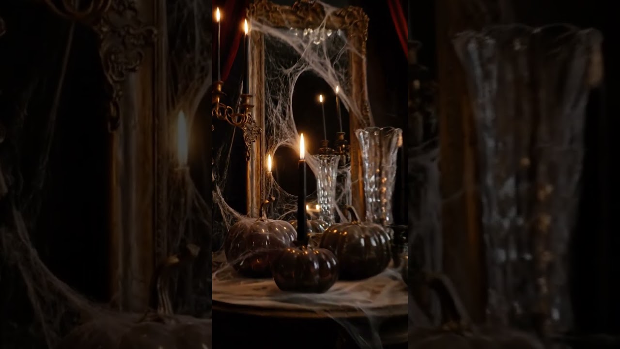 “Gothic Horror Candlelight Room — Halloween Vibe 2025”
