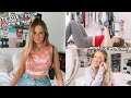 VLOG: workout with me, tie dying and try on clothing haul!