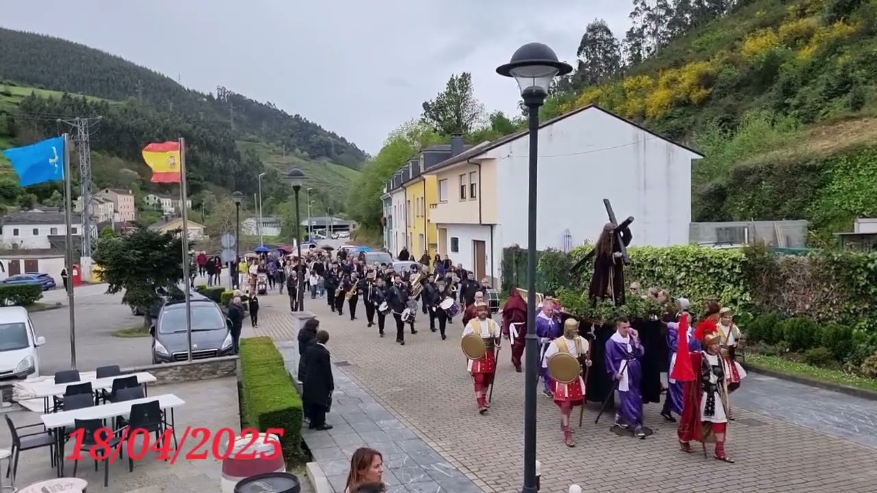 Procesión de Viernes Santo en Piantón Vegadeo Asturias 🇪🇸