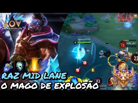 RAZ MID LANE - MAGO DE EXPLOSÃO - ARENA OF VALOR | AoV | Rov | - YouTube