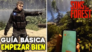 ✅ COMO EMPEZAR en SONS OF THE FOREST GUÍA ESPAÑOL | CONSEJOS BÁSICOS screenshot 1