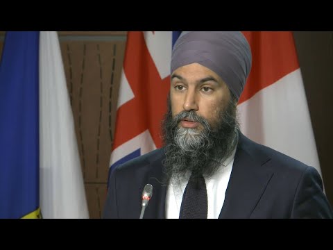 Video NDP Leader Jagmeet Singh lays out federal budget... - youtube