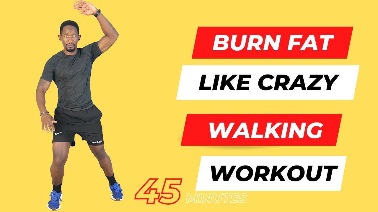 45Minute Walking at Home Workout Burns Fat Like Crazy No Equipment