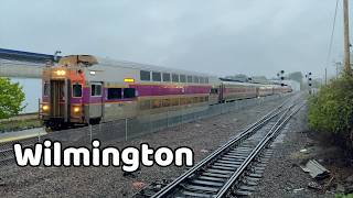 MBTA Train Stops in Wilmington on its Way to Boston