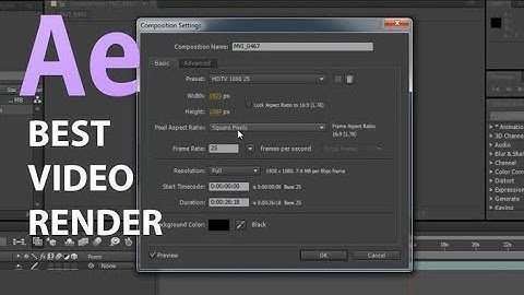 Adobe After Effects CS6 - How To Render and Export Your Video