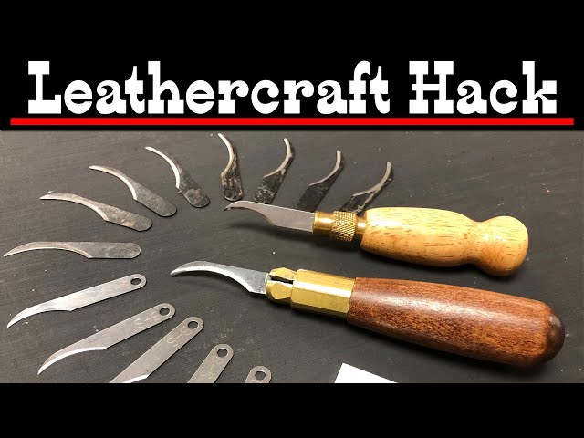 Leathercraft Hack⭐ BLADES and HANDLES ✓ Leather Working Knives