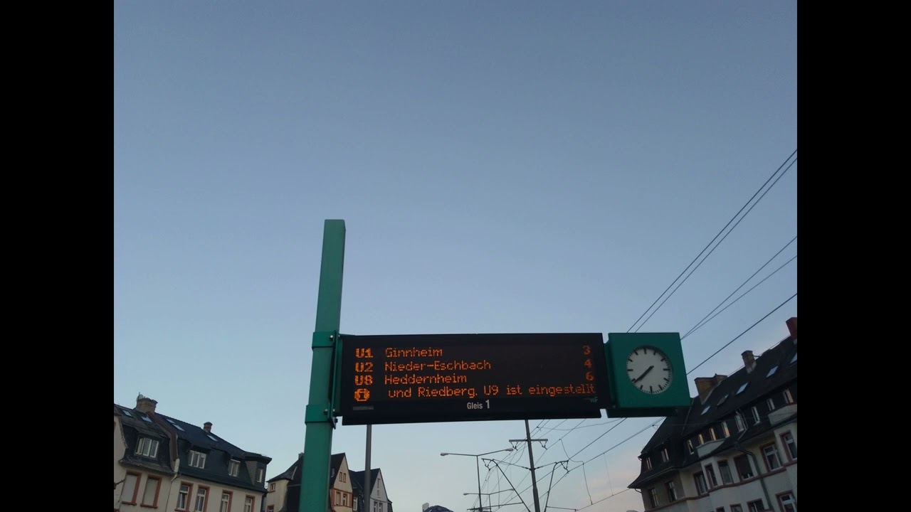 [VGF] Sonderansagen Während Bauarbeiten Linie U8 von 01.04 bis 21.04