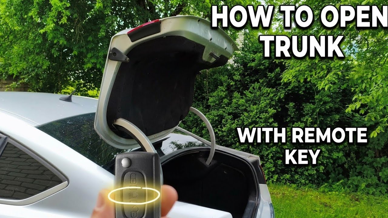 Citroen C5 X7 How to open trunk with remote key - YouTube
