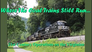 Operations on the Ex Virginian Railway Winding Gulf Branch in the 21st Century.