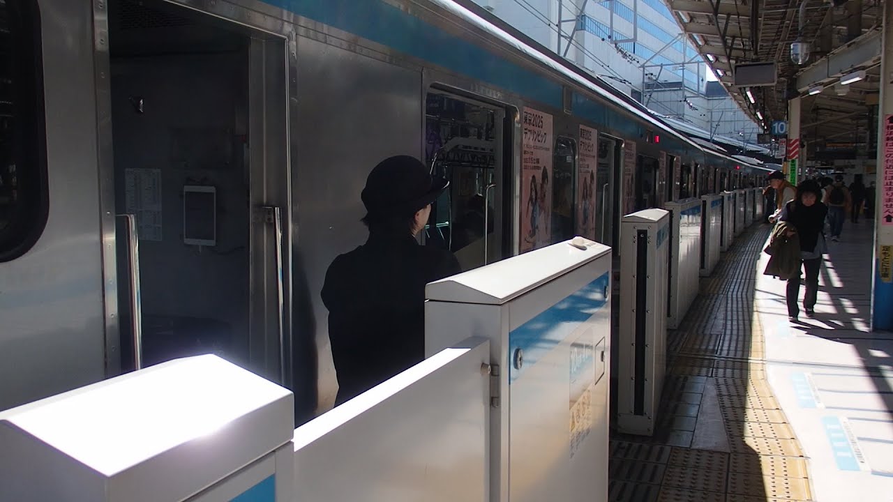 【ホームドア設置後】京浜東北線横浜駅での女性車掌動作ME