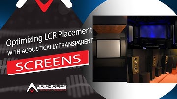 Optimizing LCR Speaker Placement with Acoustically Transparent Screens