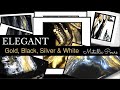 ELEGANT Gold, Black, Silver & White METALLIC POURS - Acrylic Pouring Compilation | Fluid Art #(133)