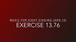 Exercise 13.76 - Music for Sight Singing