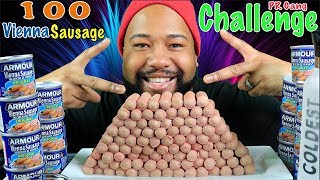 100 Vienna Sausages Challenge by PR GANG man vs food| mukbang