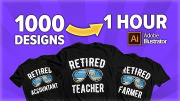 Create 1000 Scalable Designs in 1 Hour using Adobe Illustrator