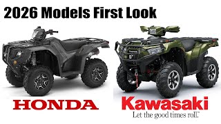 First 2026 Honda and Kawasaki ATVs First Look Review and the Return of the Honda Pilot