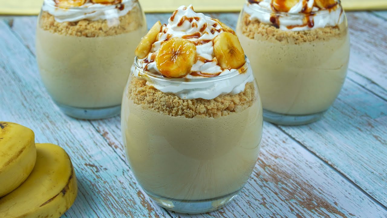 تحلية راقية بالموز و البسكوت - إضافة بسيطة للفلان تعطي مداق ولا أروع