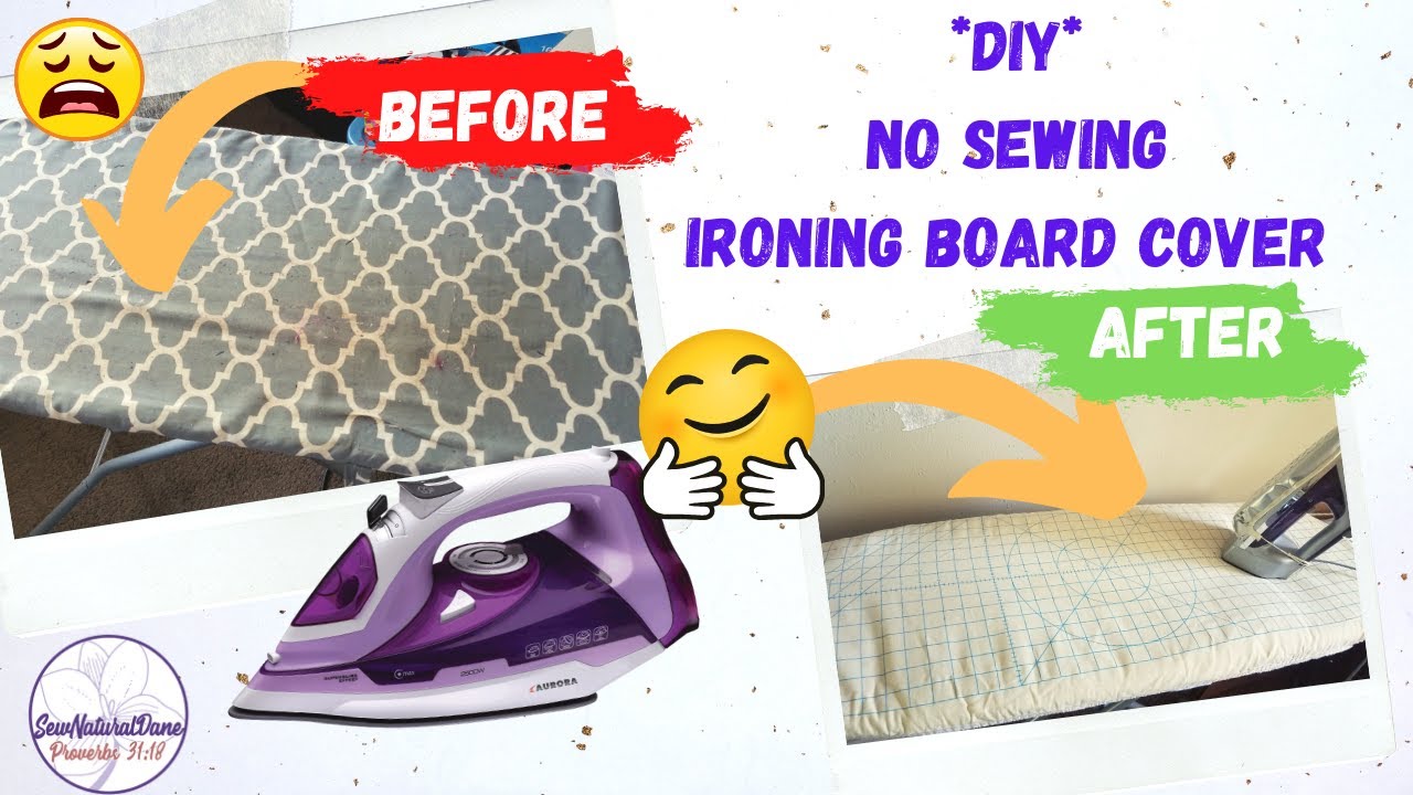 [ 412 ]EASY DIY|NO SEWING|How To Update Your Ironing Board Cover